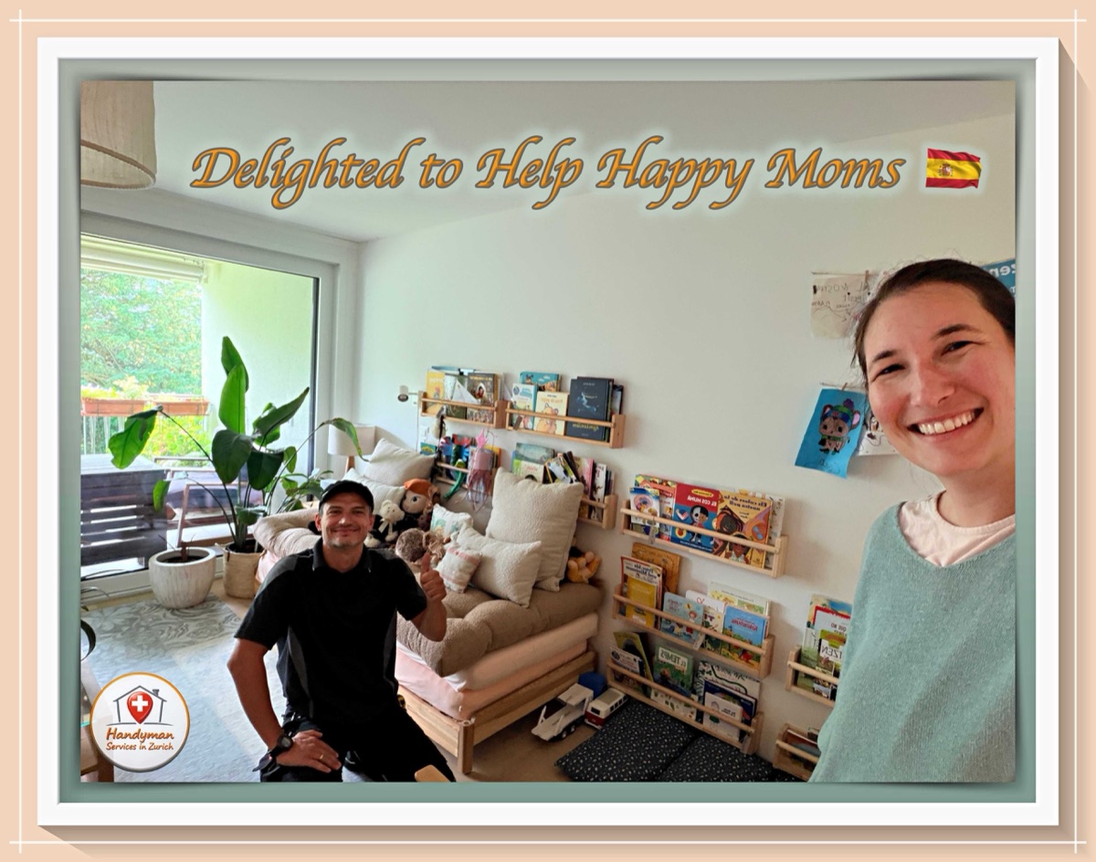 Anibal with a happy customer in Zurich