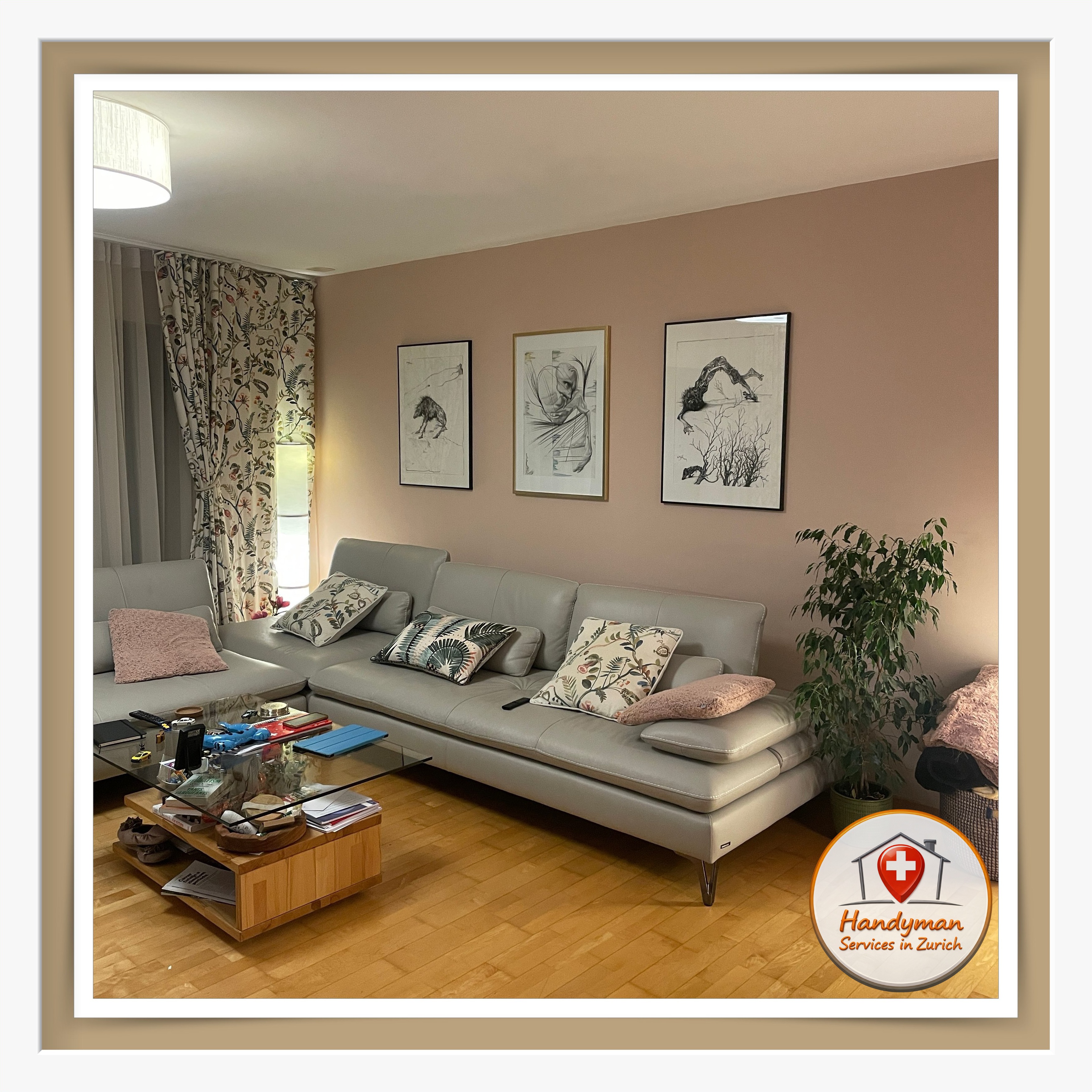 Wishing for a long time to hang on the wall your frames ? Leave it for your Trustworthy Handyman