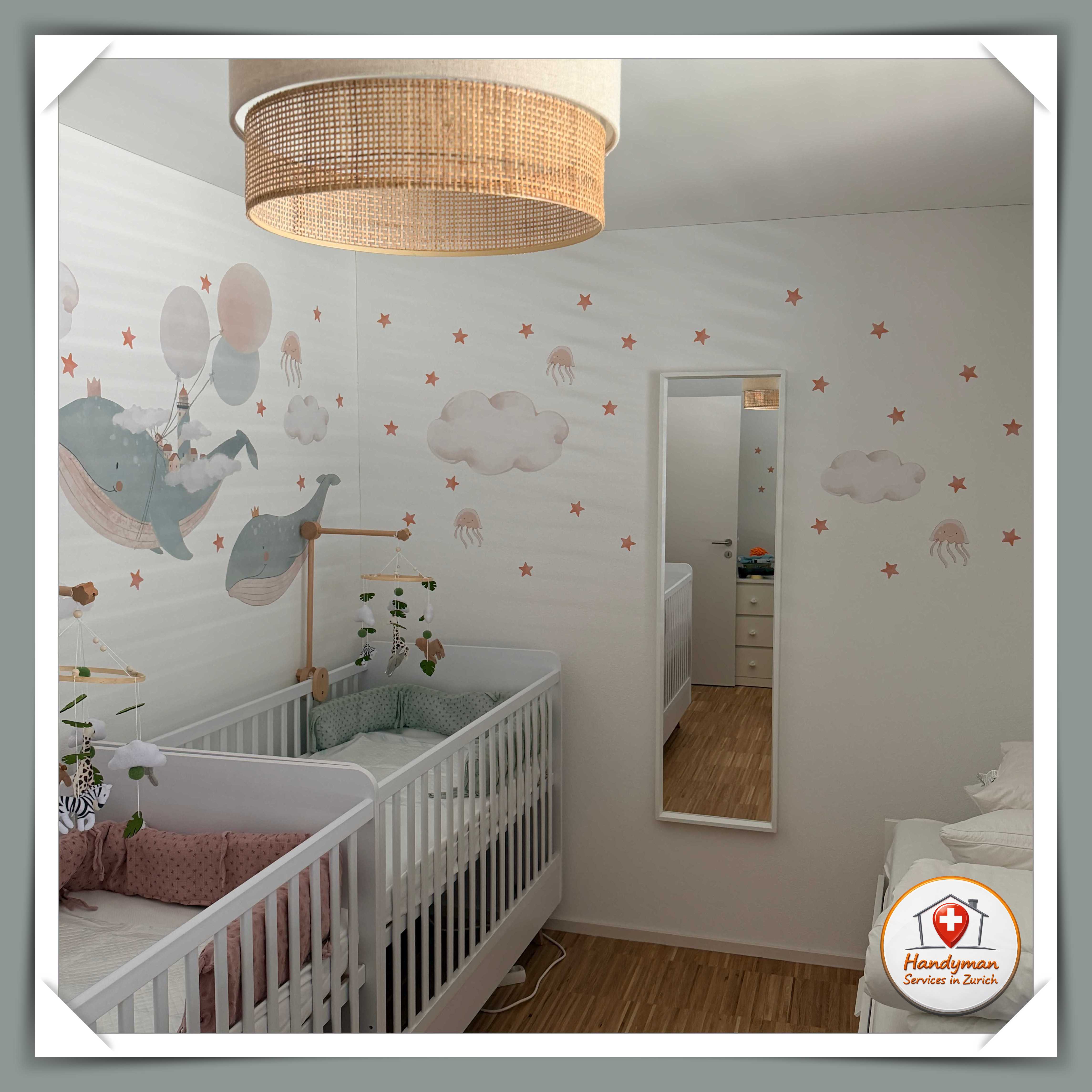 KEA NISSEDAL Mirror (40 x 150) at your babies room